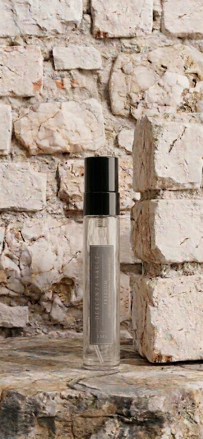 Freedom, confident & warm amber-wood fragrance